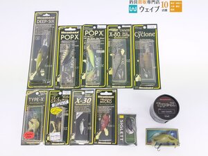 メガバス DEEP-SIX・ポップ X・MR-X サイクロン・X-80 トリックダーター・SR-X グリフォン・タイプX 他 計11点セット 未使用品