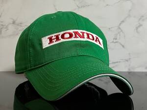 【未使用品】279QA クール★HONDA ホンダ キャップ 帽子 CAP ファンにも嬉しいクールなグリーンのコットン素材！《FREEサイズ》 