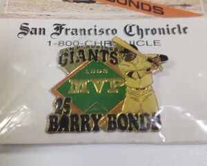 MLB SF バリー・ボンズ BARRY BONDS SAN FRANCISCO GIANTS 1993 MVP ピンバッジ メジャーリーグベースボール 検 非売品 PINS ピンズ NEWERA