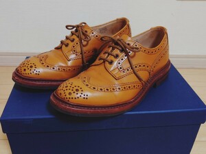 【美品】トリッカーズ バートン ウイングチップ BOURTON Tricker