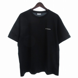 コロンビア Columbia Tシャツ カットソー 半袖 ロゴ オムニウィック 黒 ブラック L ■GY12 メンズ