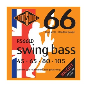 ロトサウンド ベース弦 2セット RS66LD Swing Bass 66 Standard 45-105 LONG SCALE エレキベース弦×2セット ROTOSOUND