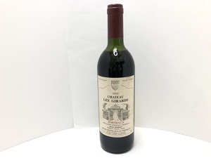 【大黒屋】［未開栓］フランス ワイン CHATEAU LES GIRARDS シャトー レ ジラール BORDEAUX 1989 750ml 11.5% ※法人・業者取引不可