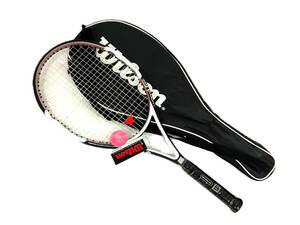 【未使用品】Wilson/ウィルソン 硬式 テニスラケット nCOURT 4 1/8インチグリップ サイズ1 スポーツ（49058MT1）