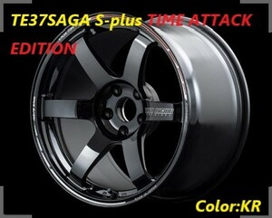 【在庫あり】TE37SAGA S-plus TIME ATTACK EDITION SIZE:8J-18 +46(F1) PCD:100-5H Color:KR ホイール4本セット