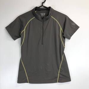 マウンテンハードウェア Mountain Hardwear エステロS/S ZIP T V.3 OR0873 半袖シャツ グレー レディースSサイズ