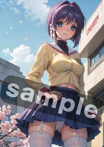 CLANNAD クラナド 藤林椋 T0610 Vol.15 同人 A4 アート ポスター イラスト ファンアート 美少女 アニメ コスプレ