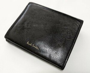 ■ポールスミス ２つ折り財布 レザー 黒 Paul smith■