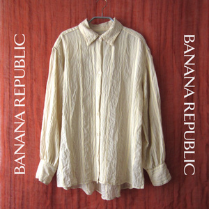 美品　BANANA REPUBLIC／バナナリパブリック★　スキッパー　長袖シャツ