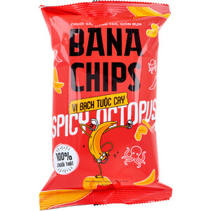 【まとめ買う】※BANA CHIPS(バナチップス) バナナチップス スパイシーオクトパス 48g×5個セット