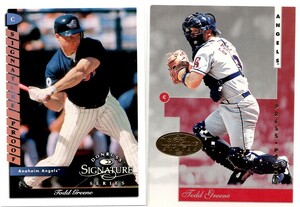 MLB 96 LEAF & 98 DONRUSS SIGNATURE Gold Press Proofs Todd Greene トッド・グリーン 2枚セット 新品ミント状態品