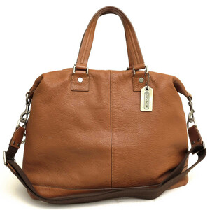 COACH コーチ トートバッグ F77211 CAMDEN DUFFLE キャムデン ペブルドレザー ダッフル ペブルドレザー 牛革 ダッフルバッグ 2WAY ショル