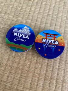 NIVEA ニベアクリーム ニベア スキンクリーム 青缶 アルミ缶 ノベルティ 非売品 お城 鳥居 神社 宮島 和柄 まとめて 保湿 日本