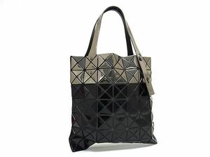 ■極美品■ BAO BAO ISSEY MIYAKE バオバオイッセイミヤケ プリズム PVC ハンドバッグ トート ブラック系×シルバー系 BM0234