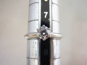 TIFFANY&Co. ティファニー PT950 ダイヤモンドリング 0.44ct VVS2 H