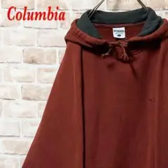 【希少】Columbia コロンビア　プルオーバーパーカー　刺繍ワンポイント