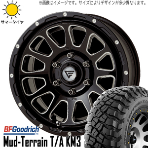 FJクルーザー 265/70R17 ホイールセット | BFグッドリッチ マッドテレーン KM3 & デルタフォース オーバル 17インチ 6穴139.7