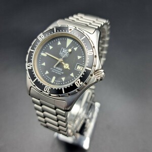 1円スタート！！　良品 ★TAG HEUER タグ・ホイヤー　973　013　2000シリーズQZ　プロフェッショナル200ｍ　メンズ　ヴィンテージ