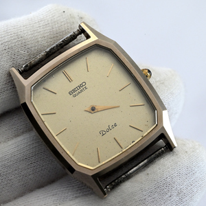 ヴィンテージ パーツ取 SEIKO セイコー DOLCEドルチェ NSAGケース QUARTZ 不動 Ref.9521-5070 #N45-098