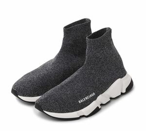 定価10万円以上☆Balenciaga SPEED TRAINER 新品未着用品 箱付 グレー/ホワイト サイズ26.5相当(EU40) 送込☆バレンシアガ スピード