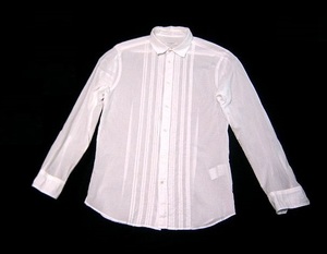 イタリア製 PAOLO PECORA MILANO TAILORING SHIRT パオロペコラ ピンタックデザインのシャツ