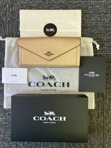 COACH コーチ 長財布 美品　箱　袋付き