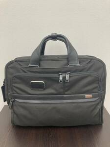 ●○#3136【TUMI】 ALPHA3 2603182D3 3WAY Style スリム リュックサック 薄マチ ブリーフケース 国内正規品 黒 美品○●