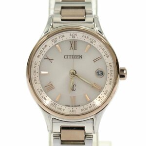 ◆ シチズン / CITIZEN ◆ EC1165-51W / ｘC クロスシー ◆ エコドライブ ソーラー デイト チタン レディース 腕時計 ◆ 稼働品 ◆