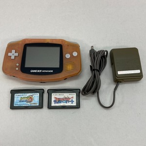 05w07794★1円~ 【GBA】ゲームボーイアドバンス 本体のみ ミルキーピンク + ACアダプター + ソフトのみ2本 ＊動作確認済＊ ◎中古品◎