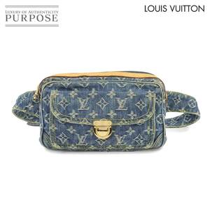 ルイ ヴィトン LOUIS VUITTON モノグラム デニム バムバッグ ウエスト ポーチ ボディ バッグ ブルー M95347 Bum Bag 90235582