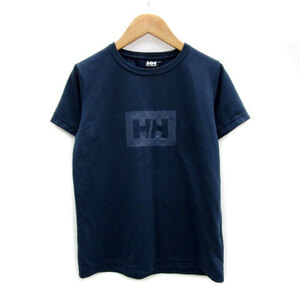 ヘリーハンセン HELLY HANSEN Tシャツ カットソー 半袖 ラウンドネック ロゴプリント WM ネイビー 紺 /MS34 レディース