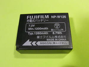 【美品】　【即決】 FUJIFILM 富士フィルム 【純正品】 バッテリー NP-W126 動作品