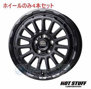 4本セット HOT STUFF BARKLEY HARDROCK RIZARD セミグロスブラック (GB) 17インチ 7.0J 114.3/5 38 ハリアー 80系