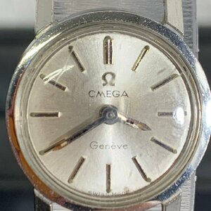 OMEGA オメガ Geneve ジュネーブ 手巻き シルバー文字盤 腕時計 レディース腕時計 稼働 ベルト社外