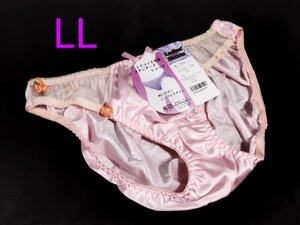 ☆未使用 サテン セクシー トリコット ショーツ LL 光沢 レディース パンティ パンツ ランジェリー 下着 女性用 タンス 整理品 ピンク