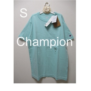 S★Champion☆チャンピオン★定番 無地 半袖Tシャツ ブルー サックス　水色　コットン100%　Right-onライトオン C8-T301R　メンズ【新品】