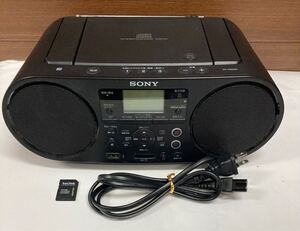  SONY ソニー ♪ パーソナルオーディオシステム ZS - RS80BT CD ラジオ USB SD Bluetooth 通電確認済 CDデッキ