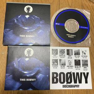 送料無料！美品！BOOWY 初回限定紙ジャケット仕様　 THIS BOOWY 氷室京介　布袋寅泰