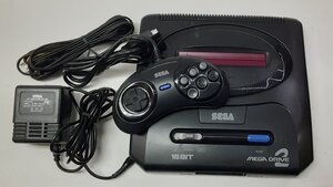 セガ MD MEGA DRIVE メガドライブ2 ゲーム機 本体 16BIT HAA-2502 コントローラー SJ-6000 ファイティングパッド 6B 動作確認済み