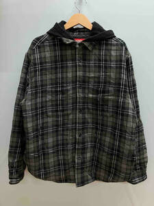 ★Supreme シュプリーム フランネルフーディーシャツ　23AW/Tartan Flannel Hooded Shirt サイズM