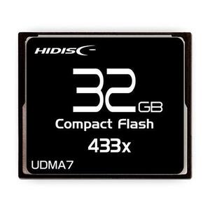 コンパクトフラッシュ CFカード 32GB MLCチップ搭載 HIDISC/HDCF32G433XJP3/0257/送料無料メール便