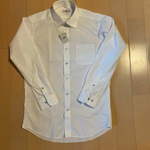 送料込み 新品 LES MUSE 長袖シャツ ドレスシャツ L-82 白ホワイト　Easy Iron Fabric 形態安定　送料無料