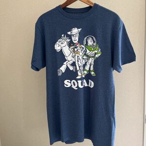 Disney PIXAR トイストーリー TOY STORY バス ウッディ ブルズアイ SQUAD プリント 半袖Tシャツ M