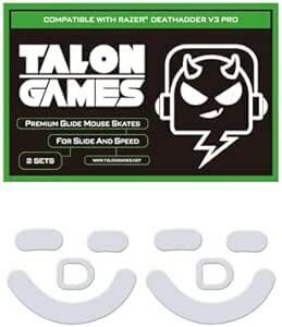 TALONGAMES マウスソール Razer Deathadder V3 Pro 用 2セット入り プレミアム グライド マウス