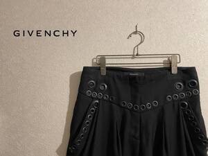 ◯ イタリア製 GIVENCHY アイレット ジョッパーズ パンツ / ジバンシー イージー ハトメ スタッズ ブラック 黒 36 Ladies #Sirchive