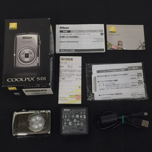 1円 Nikon COOLPIX S01 4.1-12.3mm 1:3.3-5.9 コンパクトデジタルカメラ 光学機器 C061043