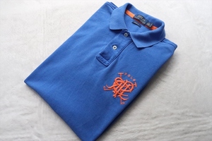 POLO RALPH LAUREN ラルフローレン メンズ CUSTOM FIT 半袖 ポロシャツ S ブルー ラルフローレン㈱