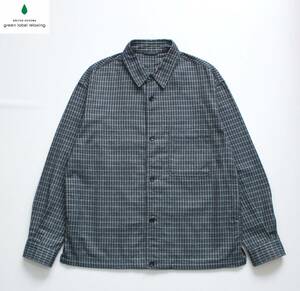 【 green label relaxing ユナイテッドアローズ 】モールドビー CPO シャツ ジャケット S/ゆったり 32261660072 定価\13,200 織柄 GLR