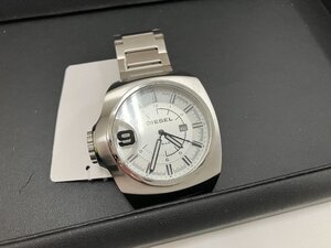 【Y82674】DIESEL ディーゼル DZ-1236 デイト スクエア クォーツ 腕時計 不動 中古品