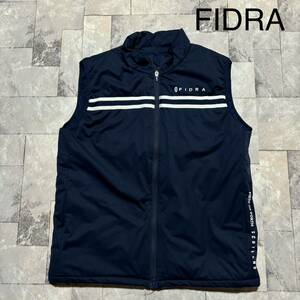 FIDRA フィドラ ハイブリッド ダウンベスト ストレッチ 撥水 防風 保温 吸湿 発熱 ゴルフ golf ネイビー サイズXL 玉FS1273